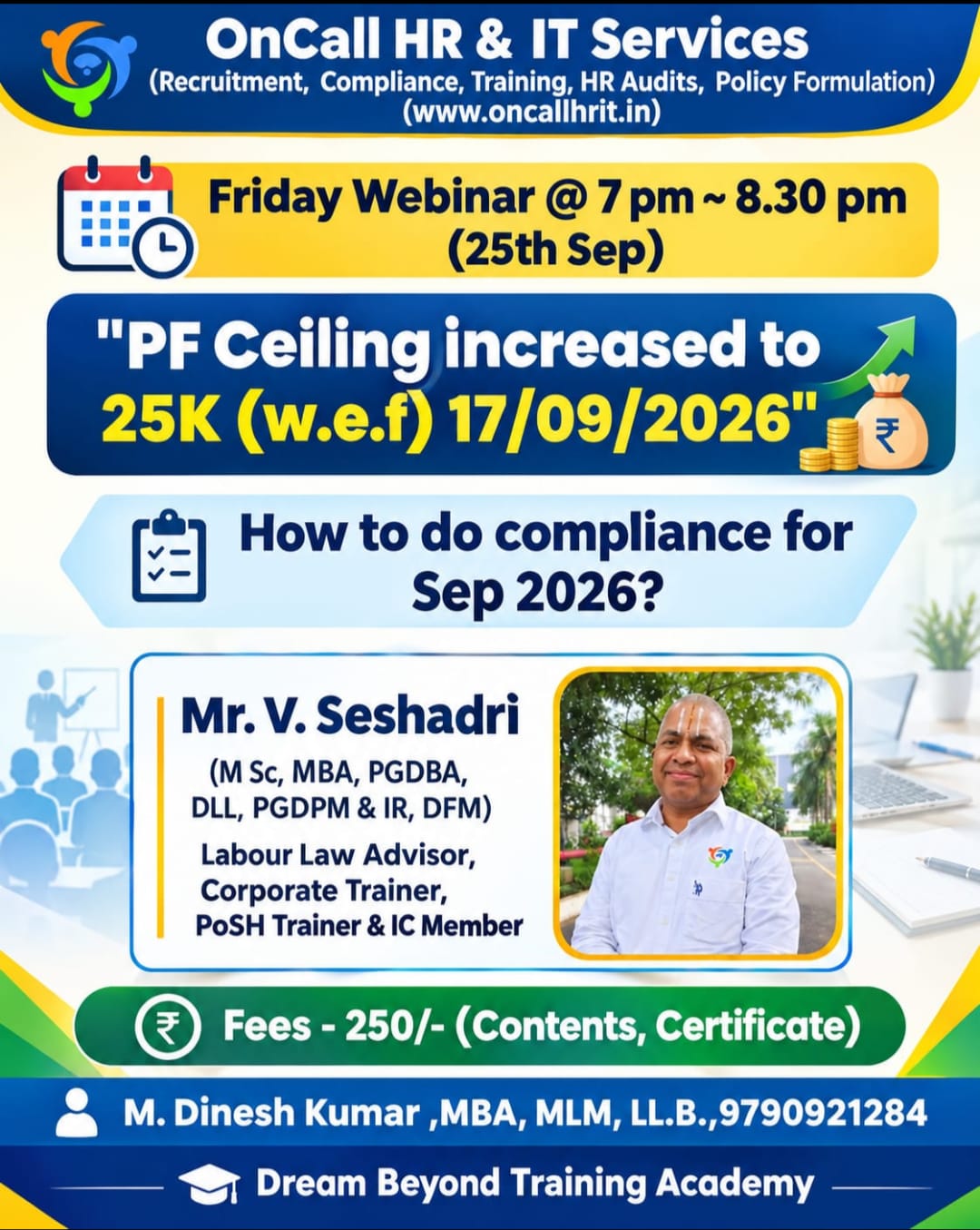 Friday Webinar – PF Compliance & September 2026 Compliance